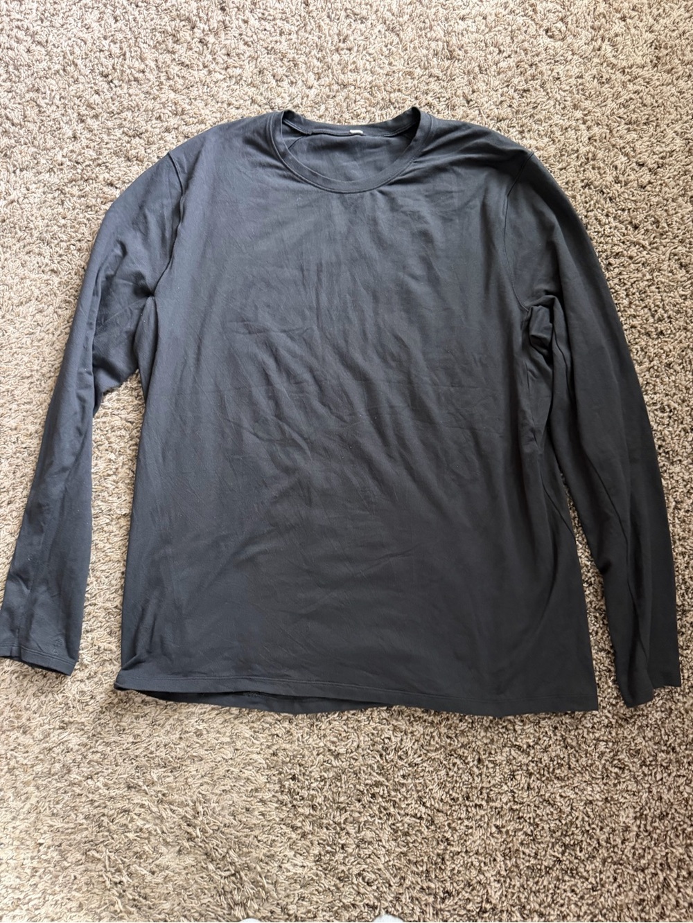 Lululemon Men's Drysense Long Sleeve Shirt - Black - Size XL